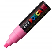 Uni POSCA PC-8K - Chisel 8mm - F13 Fluorescent Pink