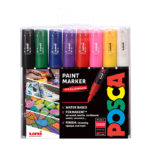 Uni POSCA PC-1M - Extra-Fine 0,7-1mm - Sett Standard 8stk