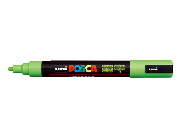 Uni POSCA PC-5M - Medium 1,8-2,5mm - 72 Apple green