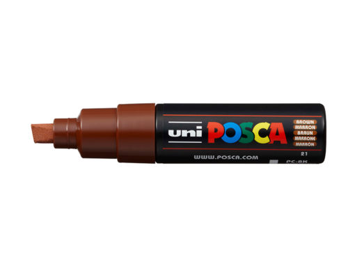 Uni POSCA PC-8K - Chisel 8mm - 21 Brown