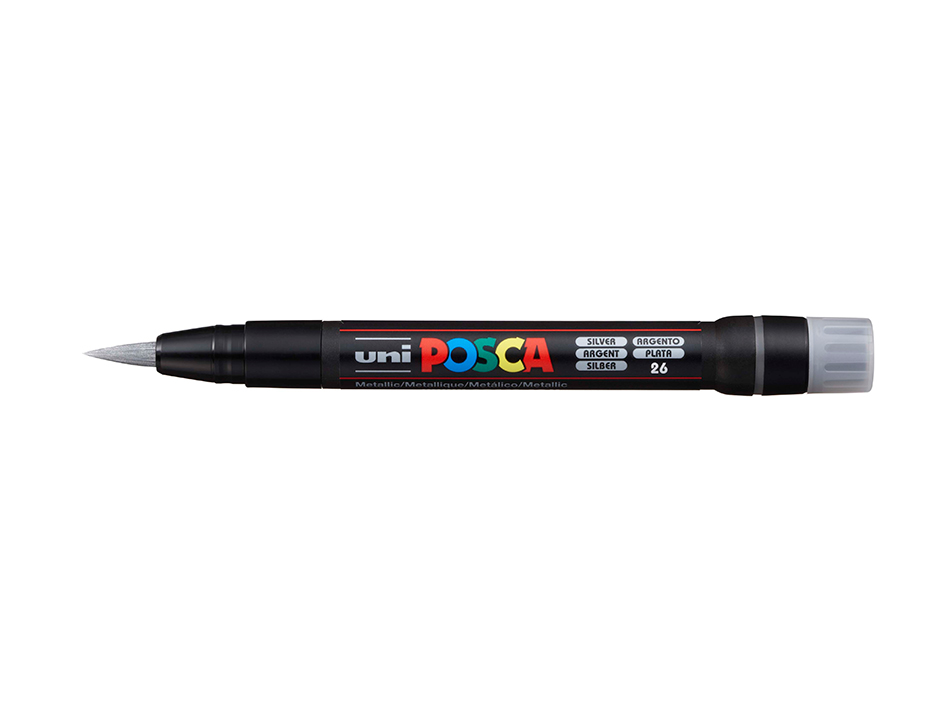 Uni POSCA PCF-350 - Brush 1-10mm - 26 Silver