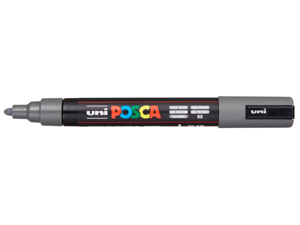 Uni POSCA PC-5M - Medium 1,8-2,5mm - 82 deep gray