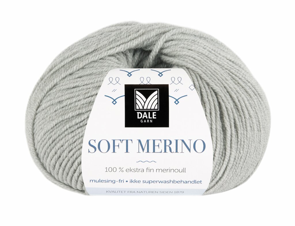 Soft Merino - Lys grå melert 3002