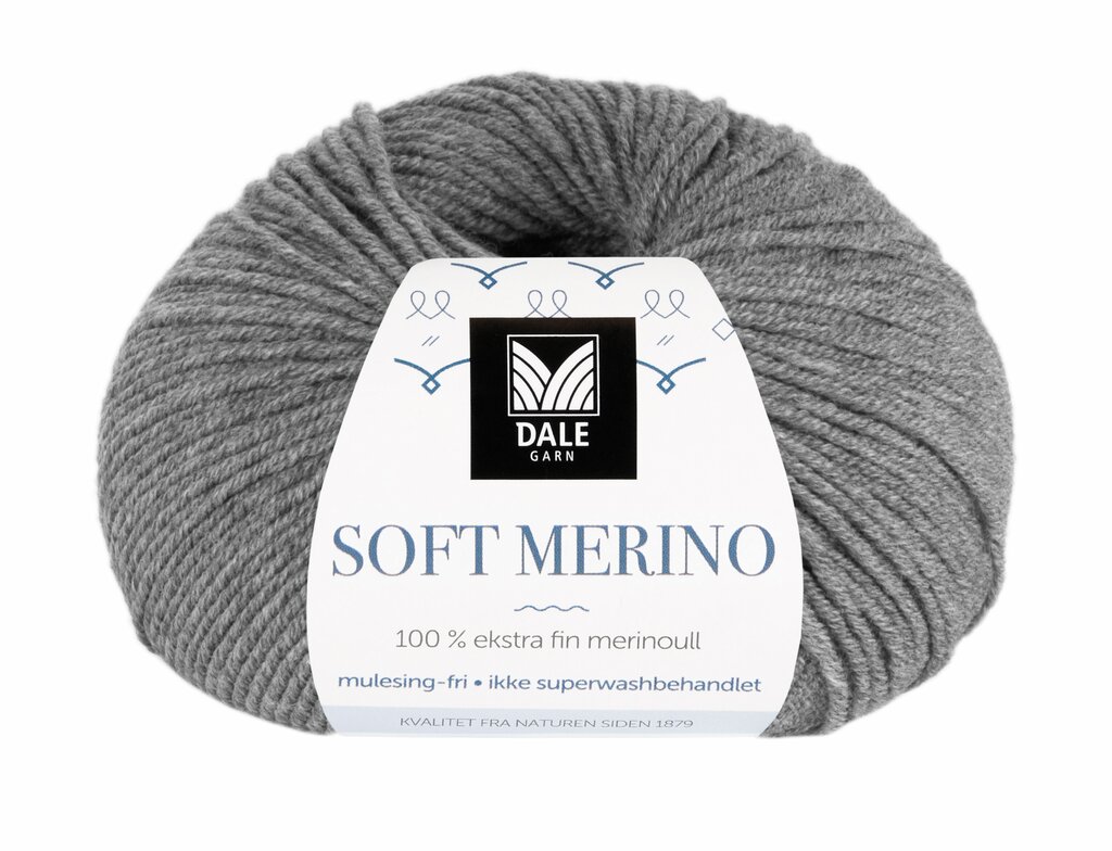 Soft Merino - Grå melert 3003