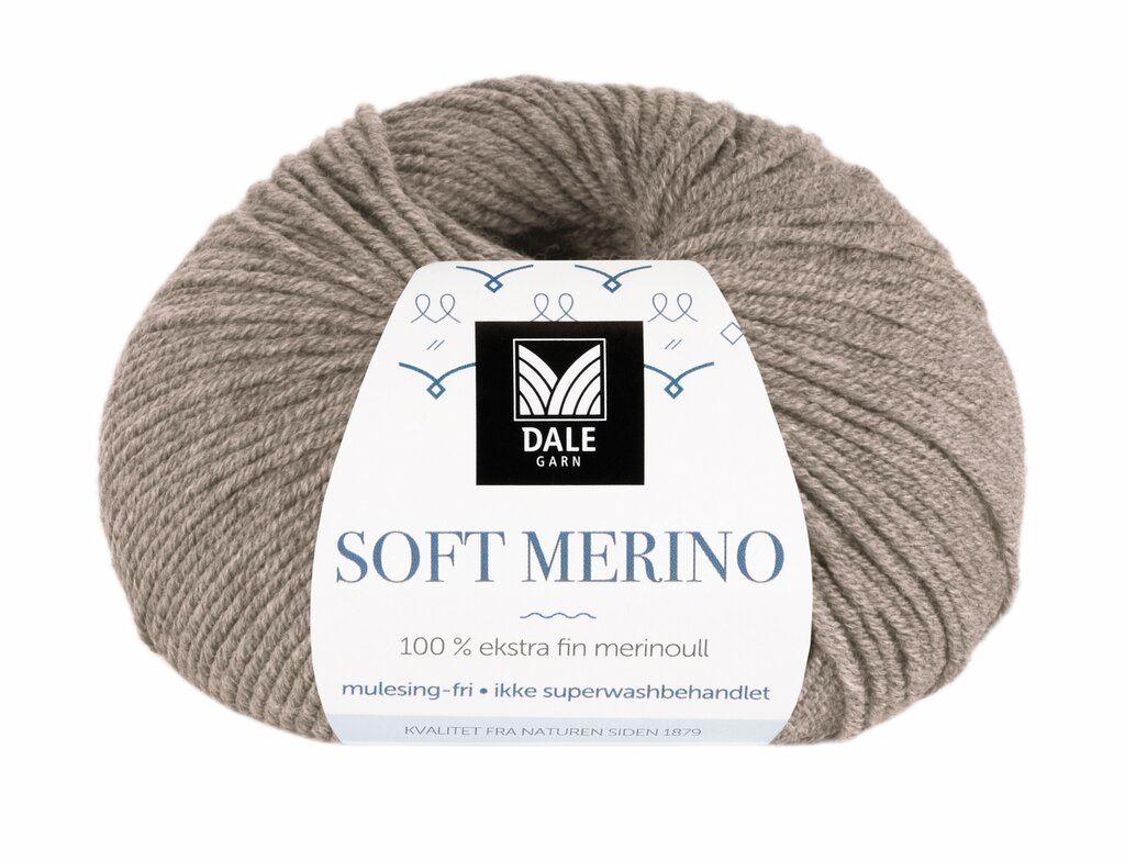 Soft Merino - Gråbeige melert 3005