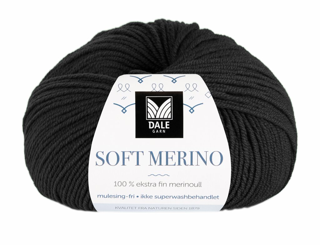 Soft Merino - Svart 3023