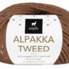 Alpakka Tweed - Kanelbrun