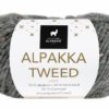 Alpakka Tweed - Mørk grå