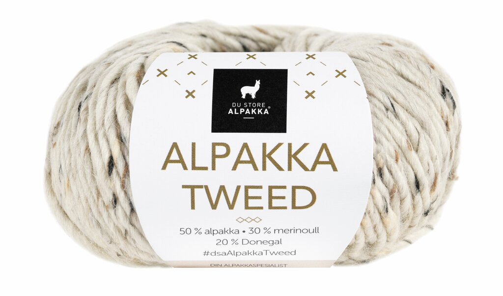 Alpakka Tweed - Natur
