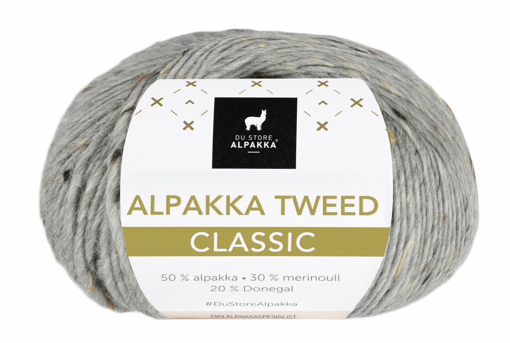 Alpakka Tweed Classic - Grå
