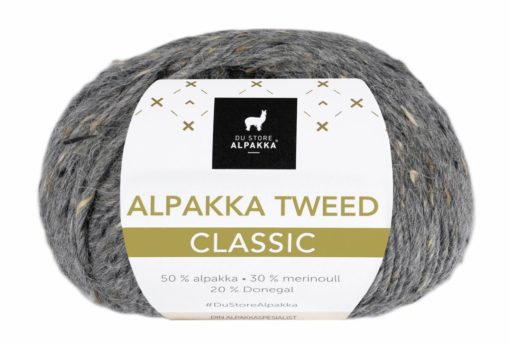 Alpakka Tweed Classic - Mørk grå