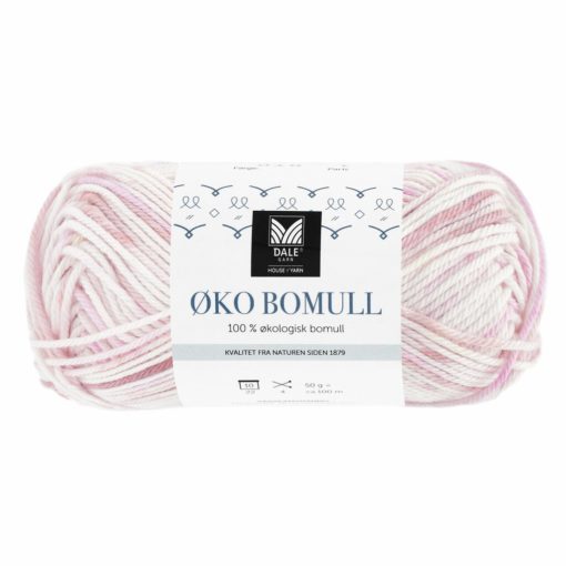 Øko bomull - Stripy lys rosa