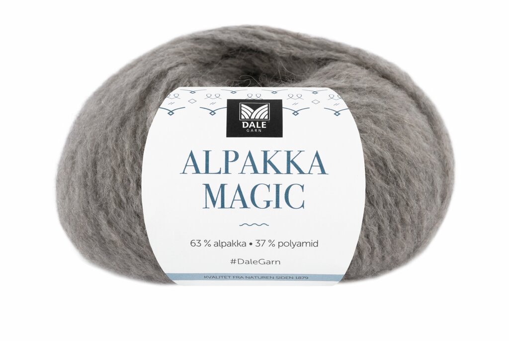 Alpakka Magic - Grå melert