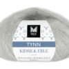 Tynn Kidsilk Erle - Lys grå melert