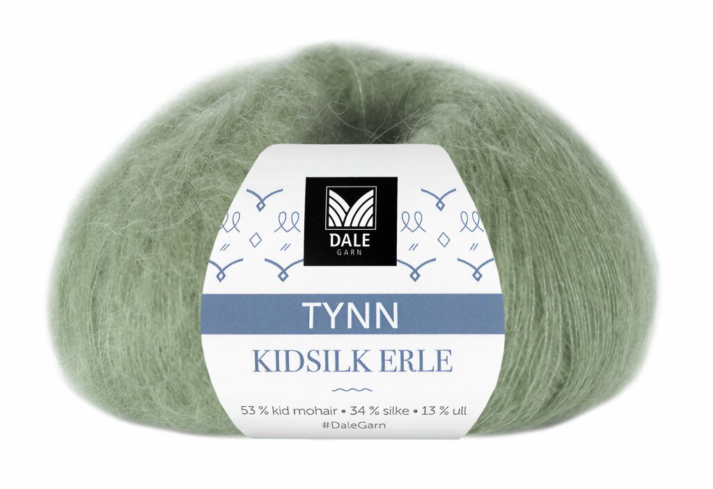 Tynn Kidsilk Erle - Jadegrønn