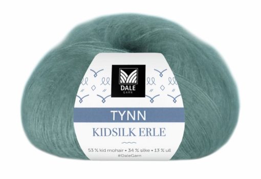 Tynn Kidsilk Erle - Petrol