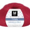 Tynn Kidsilk Erle - Dyp rød