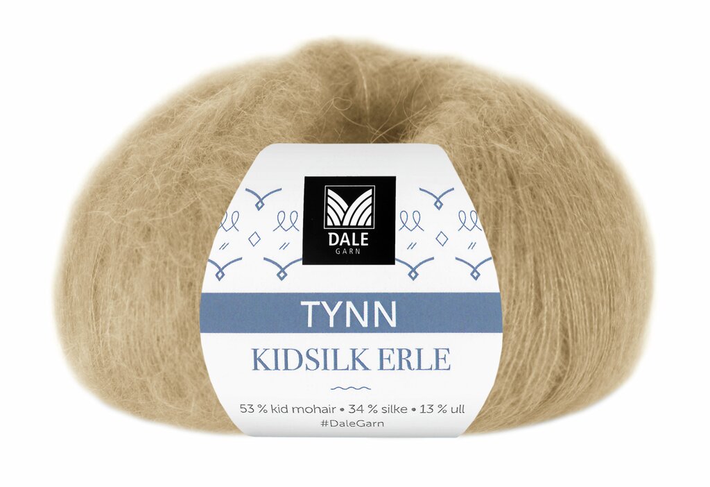 Tynn Kidsilk Erle - Krembeige