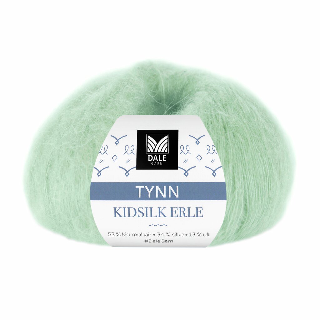 Tynn Kidsilk Erle - Mintgrønn