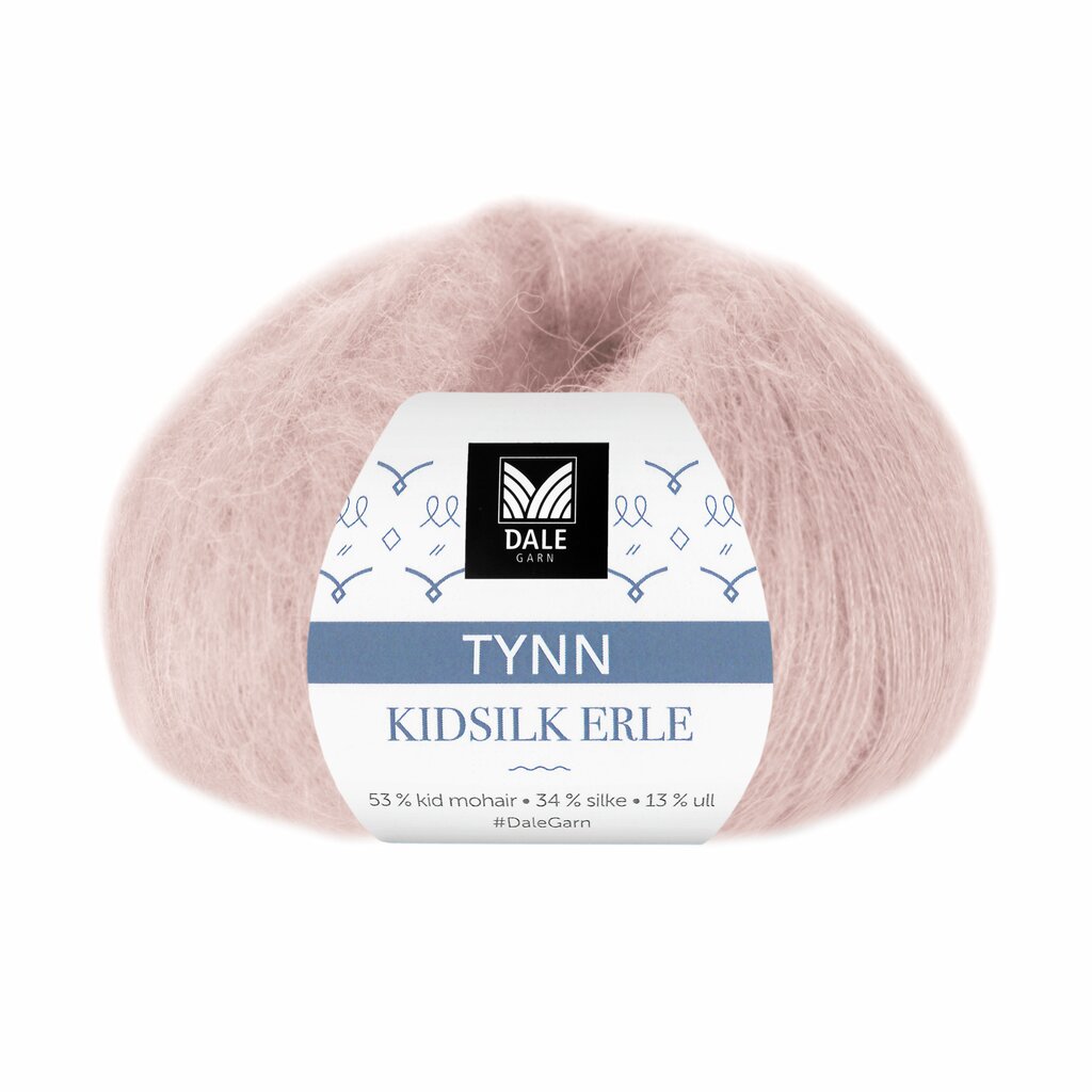 Tynn Kidsilk Erle - Pudderrosa