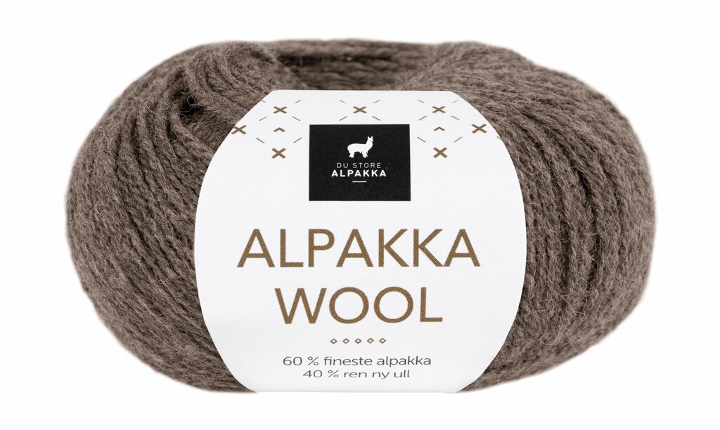 Alpakka Wool - Brun melert