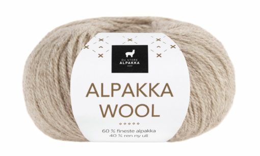 Alpakka Wool - Lys beige melert