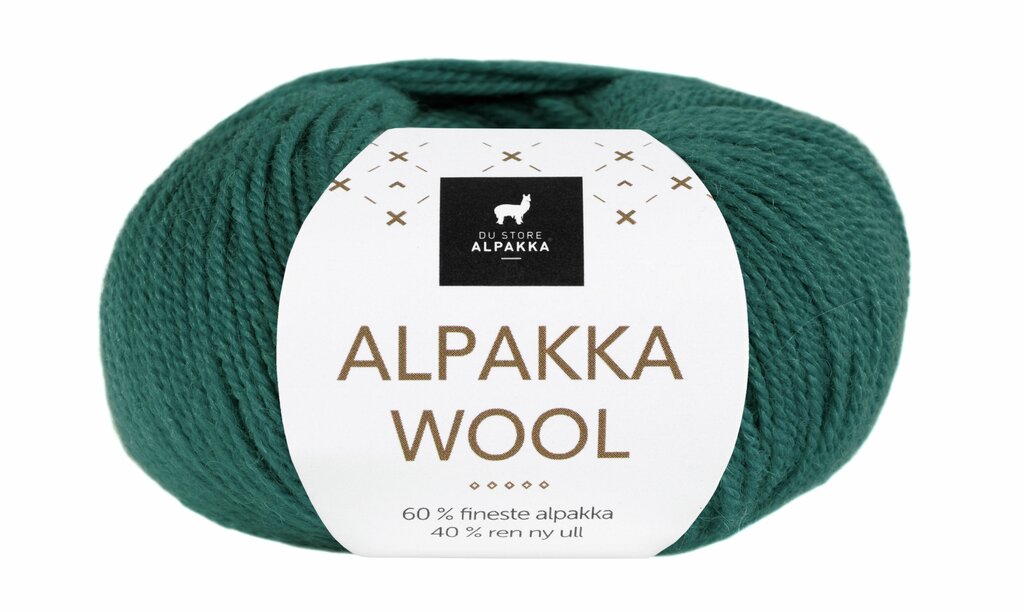 Alpakka wool - Mørk blågrønn