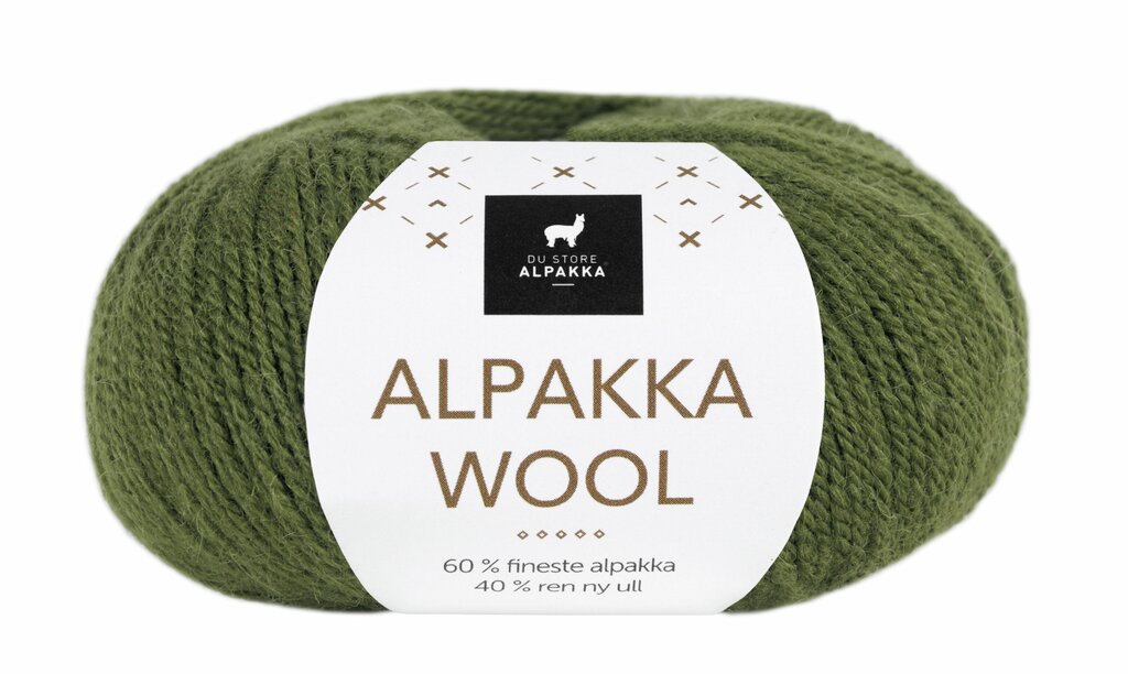Alpakka wool - Mørk oliven