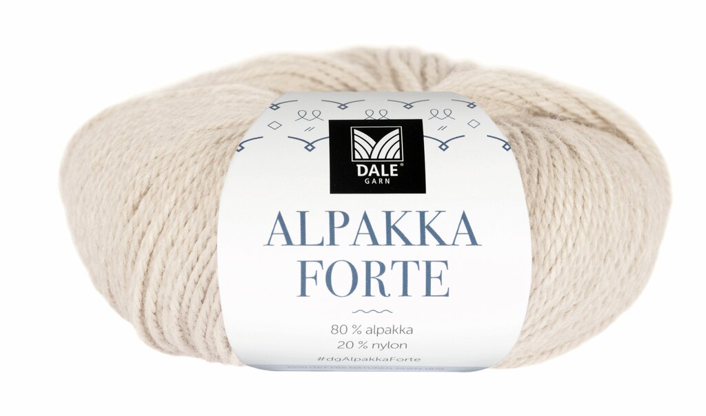 Alpakka Forte - Lattebeige melert