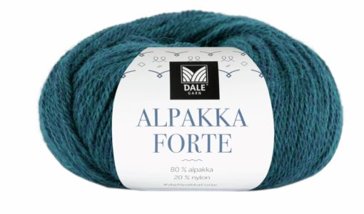 Alpakka Forte - Petrol melert