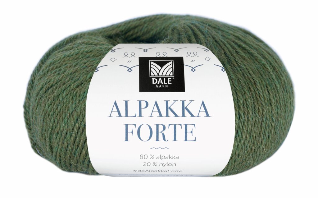 Alpakka Forte - Skogsgrønn melert