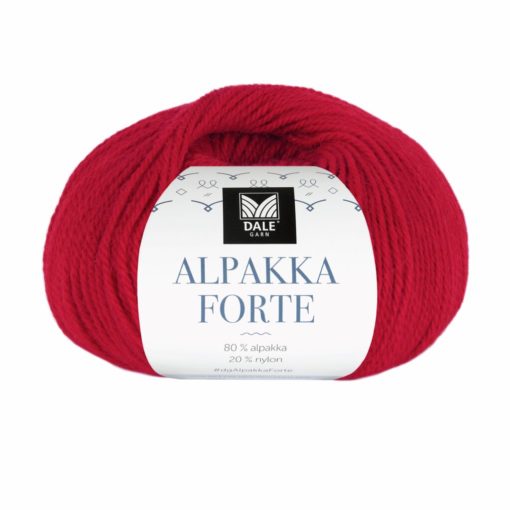 Alpakka Forte - Dyp rød