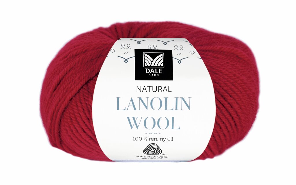 Lanolin Wool - Rubinrød