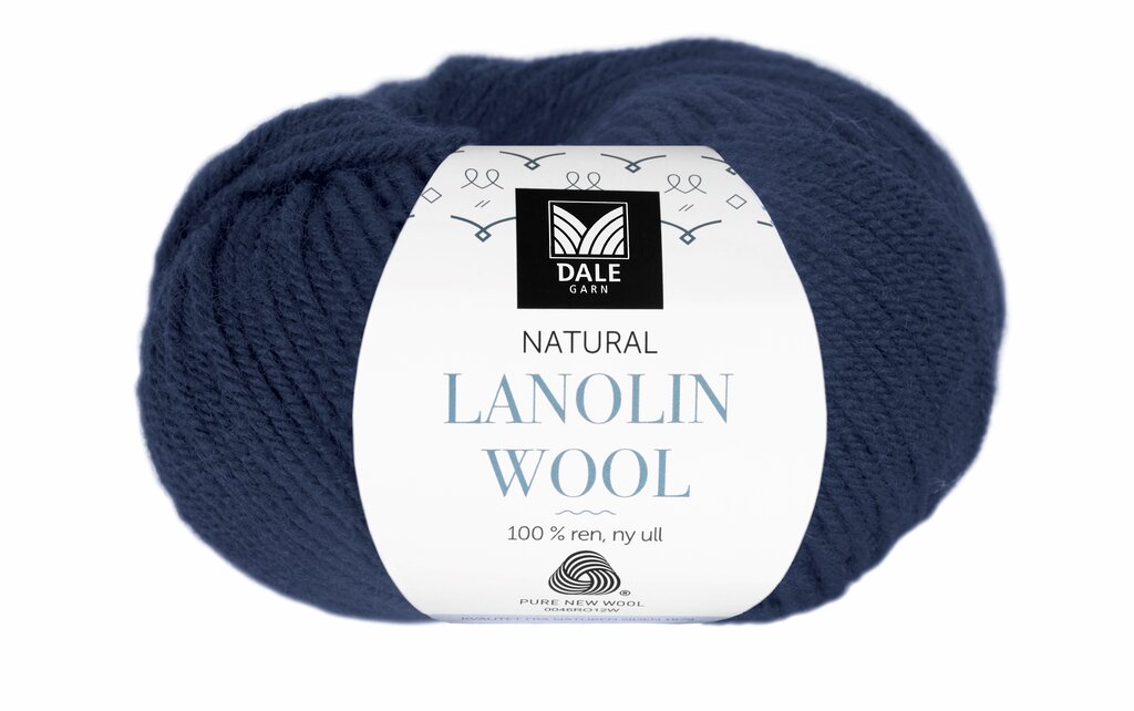 Lanolin Wool - Mørk indigoblå