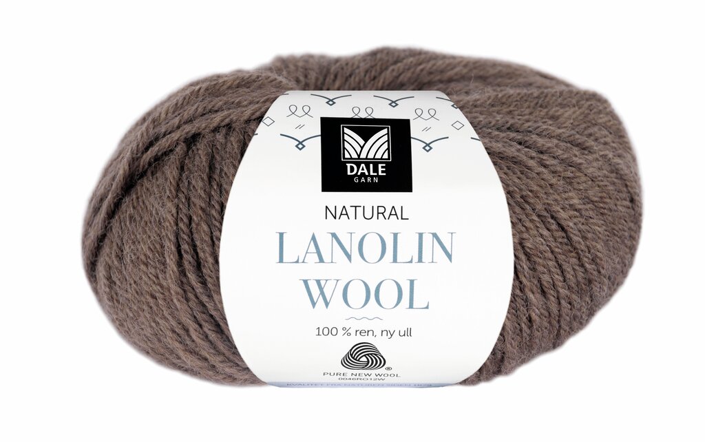 Lanolin Wool - Brun melert