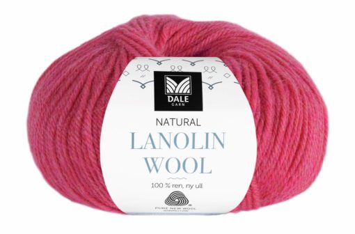 Lanolin Wool - Bringebær melert