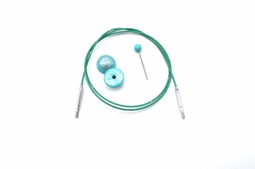 Mindful, Fixed teal cables, 150 cm