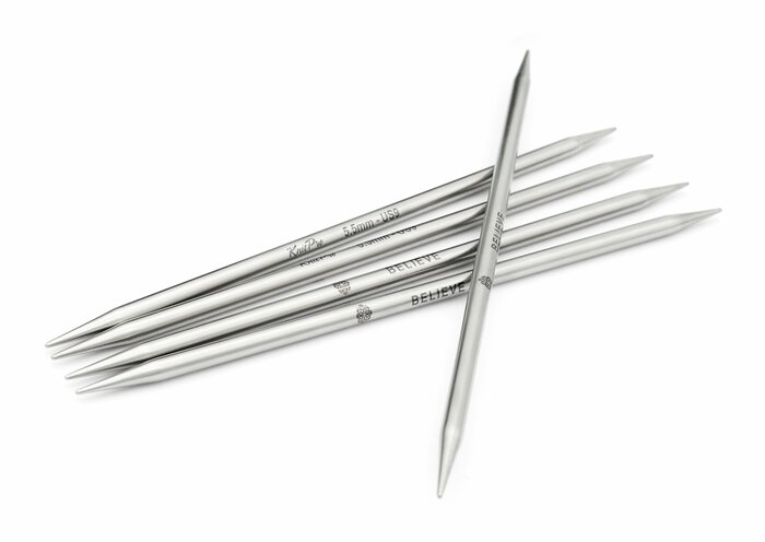 Mindful, 20 cm, 5.5  mm - Strømpepinner i metall