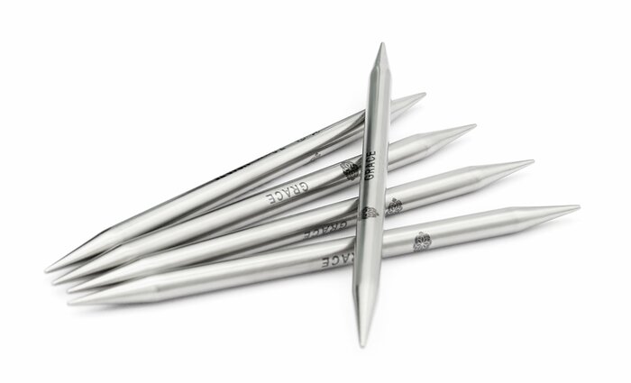Mindful, 15 cm, 7.0  mm - Strømpepinner i metall