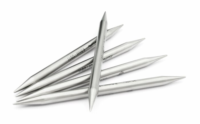 Mindful, 15 cm, 8.0  mm - Strømpepinner i metall