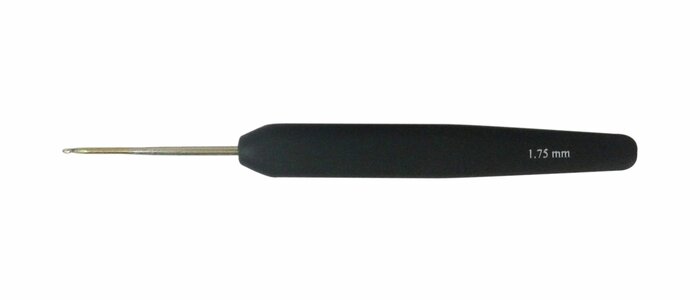 Aluminium, 1.75 mm - Heklenål m/svart håndtak