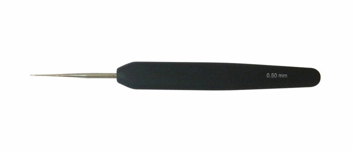 Aluminium, 0.5 mm - Heklenål m/svart håndtak
