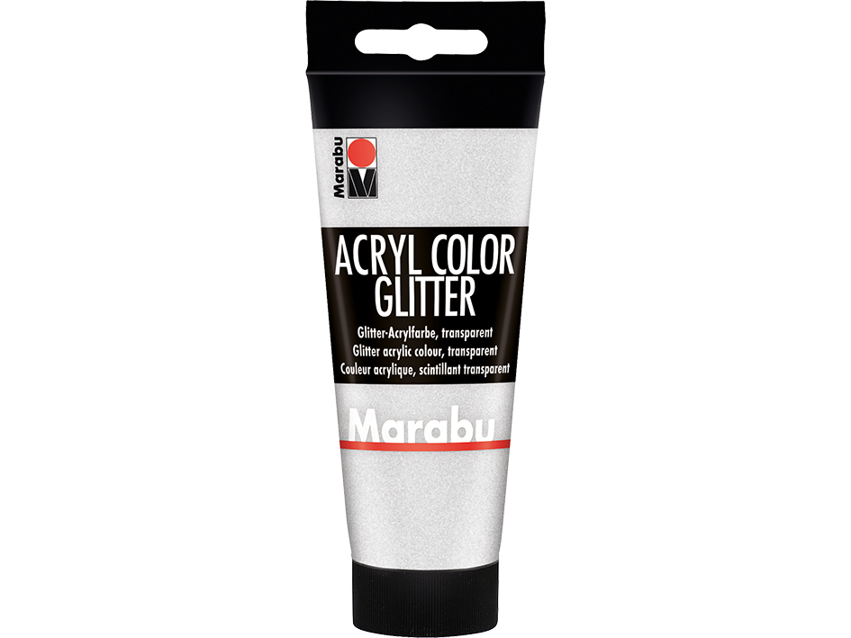 Marabu acryl glitter silver