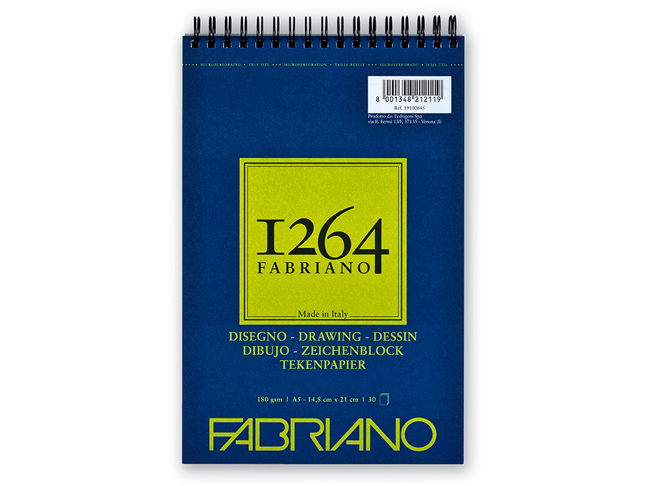 Fabriano 1264 Drawing - Spiral 180g A4 50ark