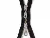 Eclair Glidelås Metall M4 2-veis 100cm – 000 Sort
