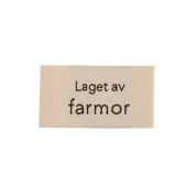 Merkelapp - "Laget av farmor"