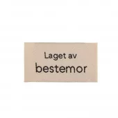 Merkelapp - "Laget av bestemor"