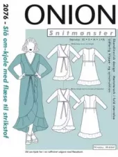 Onion - Omslagskjole m/rynker 2076