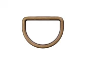 D-ring - 15mm - Antikk messing