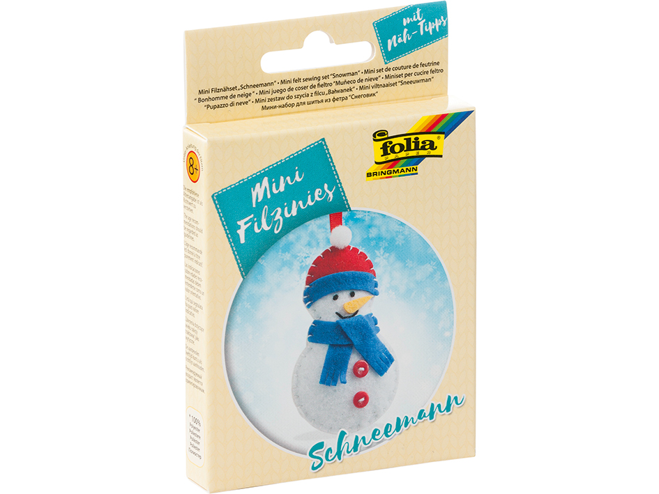 Folia Filtfigur Mini sysett - Snømann